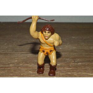 Vintage 1987 H G Caveman Figure Toy Retro Dinosaur Warrior With Bow Weapon